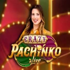 Crazy Pachinko logo by Evolution at Wild Robin Casino